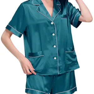 BirdTree, 25MM 100%Real Silk Pajamas Set, Women Short Sleeve Top Shorts, Casual Fashion Homewear, 2026 Summer Autumn S47480QM - AliExpress Women's Sleep & Lounge