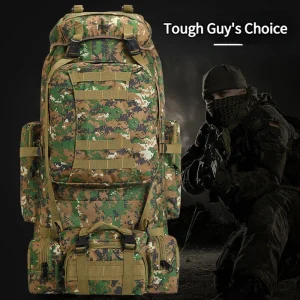 Camouflage Waterproof Mountaineering Bag Outdoor 80Liter Combination Backpack Detachable Sports Hiking Backpack Luggage - AliExpress Travel Bags