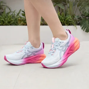 Asics Women NOVABLAST 5 White Gradient Pink Breathable Mesh Lightweight Cushion Running Shoes 1012B989-400 - AliExpress Sneakers