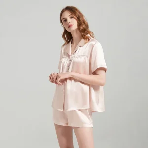 100% Mulberry Silk Pajamas Set Turn Down Collar Cute Sleepwear For Women 2 Pieces Set Luxury And Comfortable 2026 Summer - AliExpress Women's Sleep & Lounge