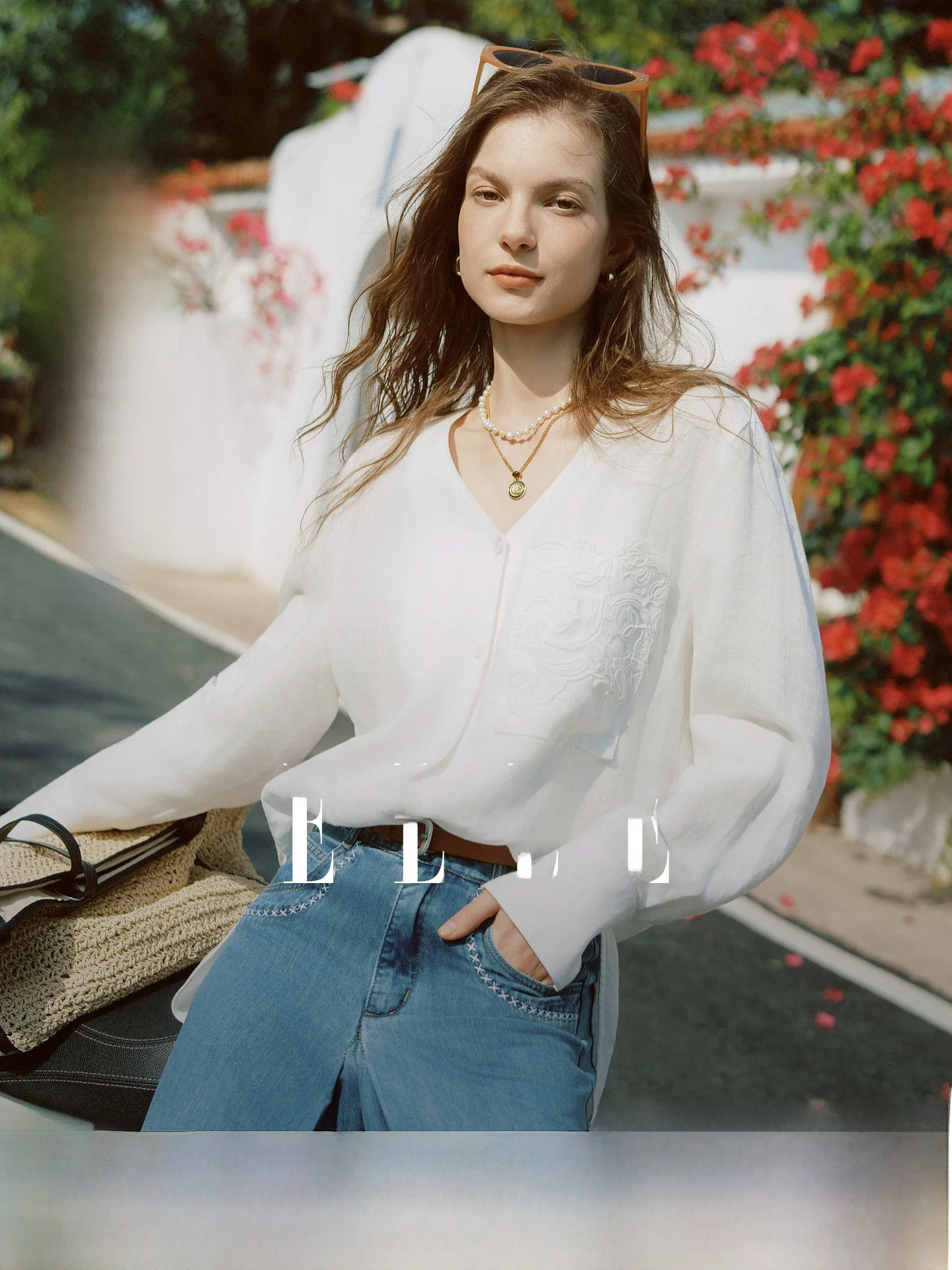 Elegance White Linen V-neck Shirt Women's Premium Feel Commute Style Long Sleeve Breathable Buttoned Closure Regular Fit - AliExpress Shirts & Blouses