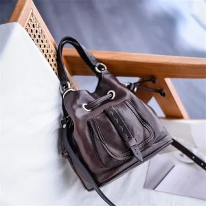 PNDME vintage niche design handmade genuine leather women's handbag outdoor daily commuting luxury cowhide ladies shoulder bag - AliExpress Women's Handbags