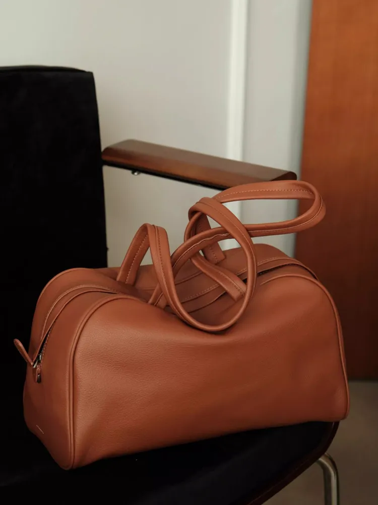 New Fashion Simple Shell BagHandbag Women Genuine Leather Lady Tote Bag Real Leather Shoulder Crossbody Bag Big Capacity - AliExpress Women's Handbags