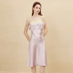 100% Mulberry Silk Chemise Night Dress Luxury 19 Momme Silk Long Nightgown Sexy Lingerie Sleepshirt PJ Ladies Dresses Sleepwear - AliExpress Women's Sleep & Lounge