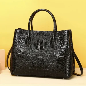New Luxury Handbag Real Cowhide Crocodile Fashion Handbag Women's Leather Women Bags Designer Handbags Quality Women's Tote - AliExpress Women's Handbags