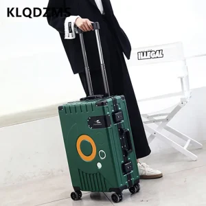 KLQDZMS Rolling Suitcase Travel Bag Men's Business 26"28" Boarding Box Women's Aluminum Frame Trolley Case 20"22"24Inch Luggage - AliExpress Luggage