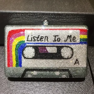 Listen To Me Tape Tape Diamond Dinner Bag Niche Banquet Studded With Crystal Clutch Women's Bag Rhinestone Purse Purses Handbags - AliExpress Women's Handbags
