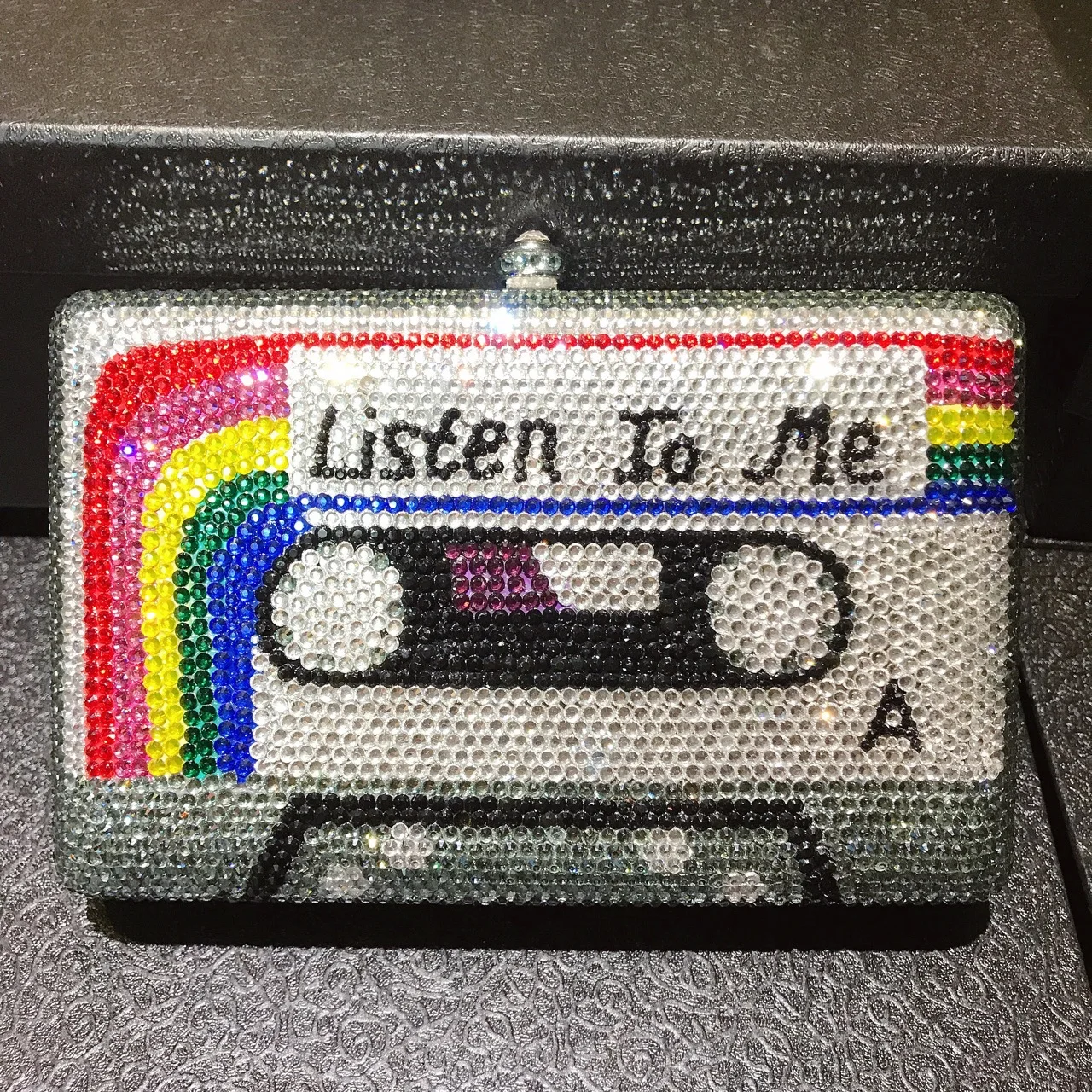 Listen To Me Tape Tape Diamond Dinner Bag Niche Banquet Studded With Crystal Clutch Women's Bag Rhinestone Purse Purses Handbags - AliExpress Women's Handbags