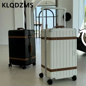 KLQDZMS 20"24"26Inch Men's Suitcase PC Boarding Box Students Aluminum Frame Trolley Case Women's Carry-on Travel Luggage Bag - AliExpress Luggage