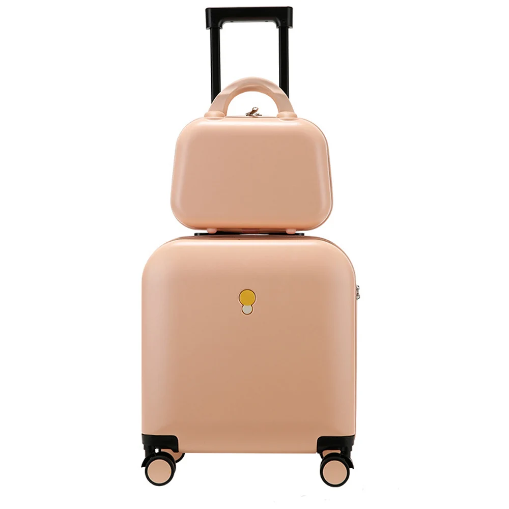 Trolley Case Set Universal Wheel Women Travel Suitcase 18 Inches Luggage With Super Compressive Material ABS+PC - AliExpress Luggage