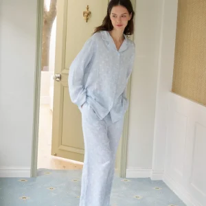 Muabomb Spring Summer Double Layer Cotton Floral Print Sleepwear Women's Home Clothes Set Comfortable Breathable Long Sleeve - AliExpress Women's Sleep & Lounge