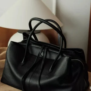 Black Fashion Simple Design Women BagHandbag Genuine Leather Tote Bag Versatile Real Leather Commuter Bag Large Capacity - AliExpress Women's Handbags
