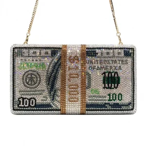 Handmade Diamond-encrusted Dinner Bag Bundle Of US Dollars Flat Bottom Full Diamond Banquet Dress Small Square Bag Taschen Damen - AliExpress Women's Handbags