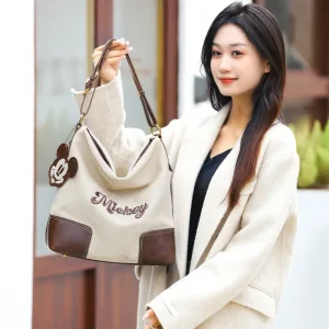 Disney Mickey Purses and Handbags PU Tote Bags for Women Large Capacity Kawaii Makeup Pouch Shoulder Bag Anime Case Cute Wallet - AliExpress Travel Accessories
