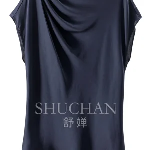 Elegant Femininity Blouse Light Luxury Silk Double Joe Diagonal Cut Swing Collar Bag Rotator Sleeve Shirt Women's 76L3 - AliExpress Shirts & Blouses