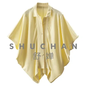 Weighs 40 Mmi, Weighs Joe Silk Bat Sleeve Shirt Women 23M5 Blusas Mujer De Moda 2026 Verano tops mujer - AliExpress Shirts & Blouses