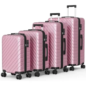 4-Piece Expandable Luggage Set with TSA Lock, 20% More Capacity, 360° Spinner Wheels for Men & Women (18 20 24 28) - AliExpress Luggage