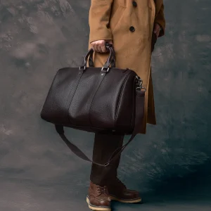 Vintage Designer Handmade Genuine Leather Men's Travel Bag Outdoor Fitness Luxury Cow Leather Women's Large-Capacity Handbag - AliExpress Travel Bags