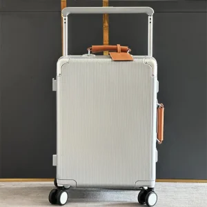 sushimu Suitcase Wide Handle Travel Suitcase Men 20 24 Carry-On Luggage Women PC Aluminum Frame Trolley Case - AliExpress Luggage