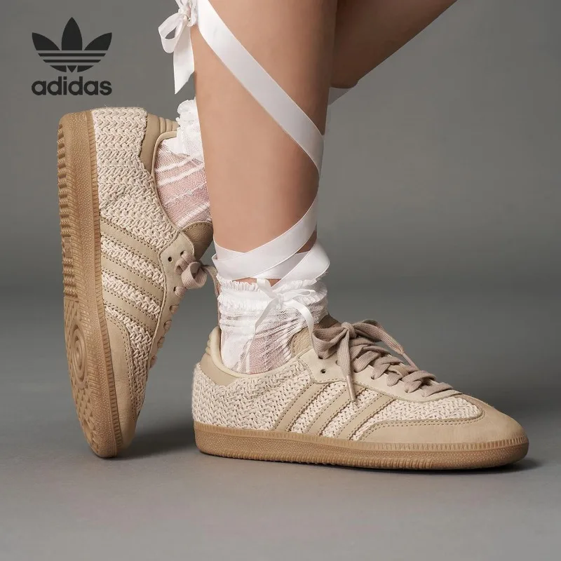 Adidas Genuine Clover Women's Low-Top Knit Casual Classic Sneakers JR9446 - AliExpress Sneakers
