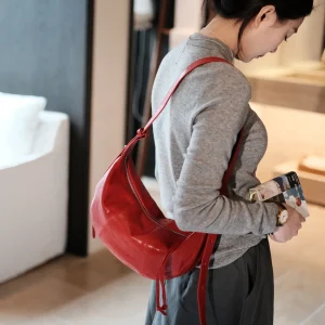 PNDME fashion vintage designer handmade genuine leather women shoulder bag outdoor daily travel luxury cow leather underarm bag - AliExpress Women's Handbags