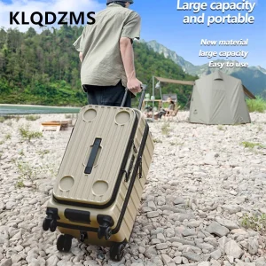 KLQDZMS Camping Suitcase 26"29 Inches Large Capacity Trolley Case ABS + PC Checked Password Box Women's Universal Wheel Luggage - AliExpress Luggage