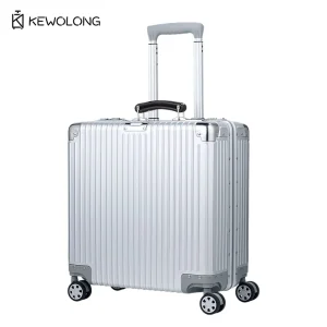 18 Inch Full Aluminum Alloy Carry-On Luggage, Silent 360° Spinner Wheels & TSA Lock Business Suitcase for Men & Women - AliExpress Luggage