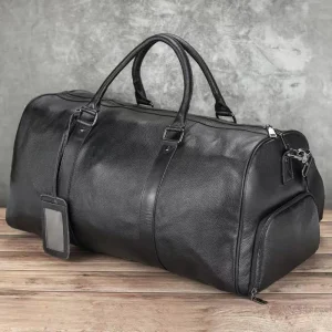 New Fashion Cow Genuine Leather Travel Bags Handbags Men Shoulder Bag Men's Messenger Luggage Laptop Bags with Shoe Position - AliExpress Travel Bags