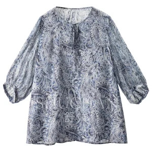 Loose Seven-Point Lantern Sleeve Crew Neck 100% Natural Silk Shirt Women's 62M2  Blusa Feminina Women Tops - AliExpress Shirts & Blouses