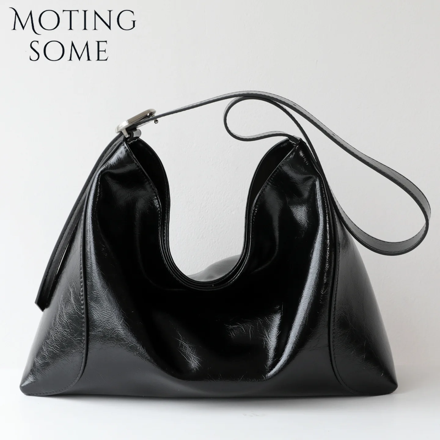MOTINGSOME Minimalism Style Woman Shoulder Bag Fashionable Large Capacity Handbags Split Leather Shoulder Hobos 2026 New In - AliExpress Women's Handbags