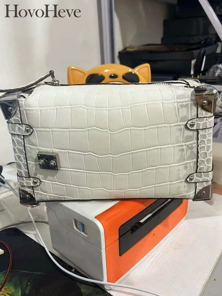 Fashion Women Casual Zipper Genuine Leather Crocodile Leather Patchwork Handheld Shoulder Elegant Lady Underarm Crossbody Bag - AliExpress Women's Handbags