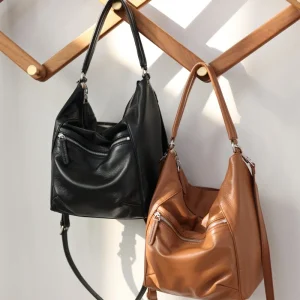 Women Luxury Soft Genuine Leather Zipper Crossbody Bags Casual Comfortable Handbag - AliExpress Women's Handbags