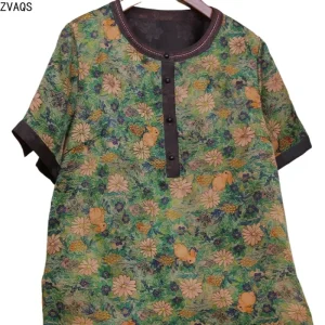 ZVAQS 100% Mulberry Silk Woman Clothes 2026 Summer Top High Grade Xiangyunsha Short Sleeve Blouse Genuine Women Apparel고퀄 티셔츠 - AliExpress Shirts & Blouses