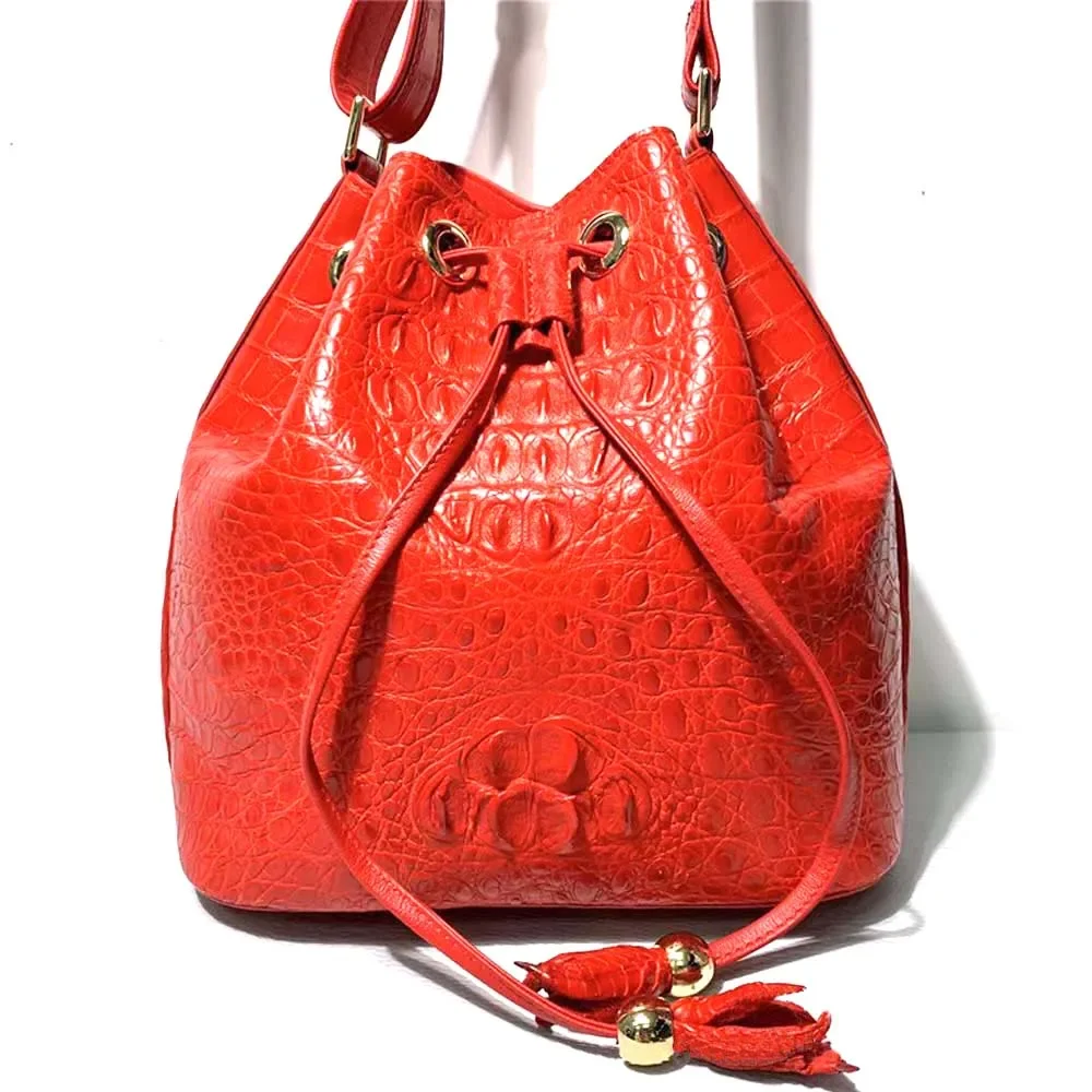 hongsen crocodile bag female Single shoulder Bucket fashion Women's single shoulder women Travel - AliExpress Women's Handbags