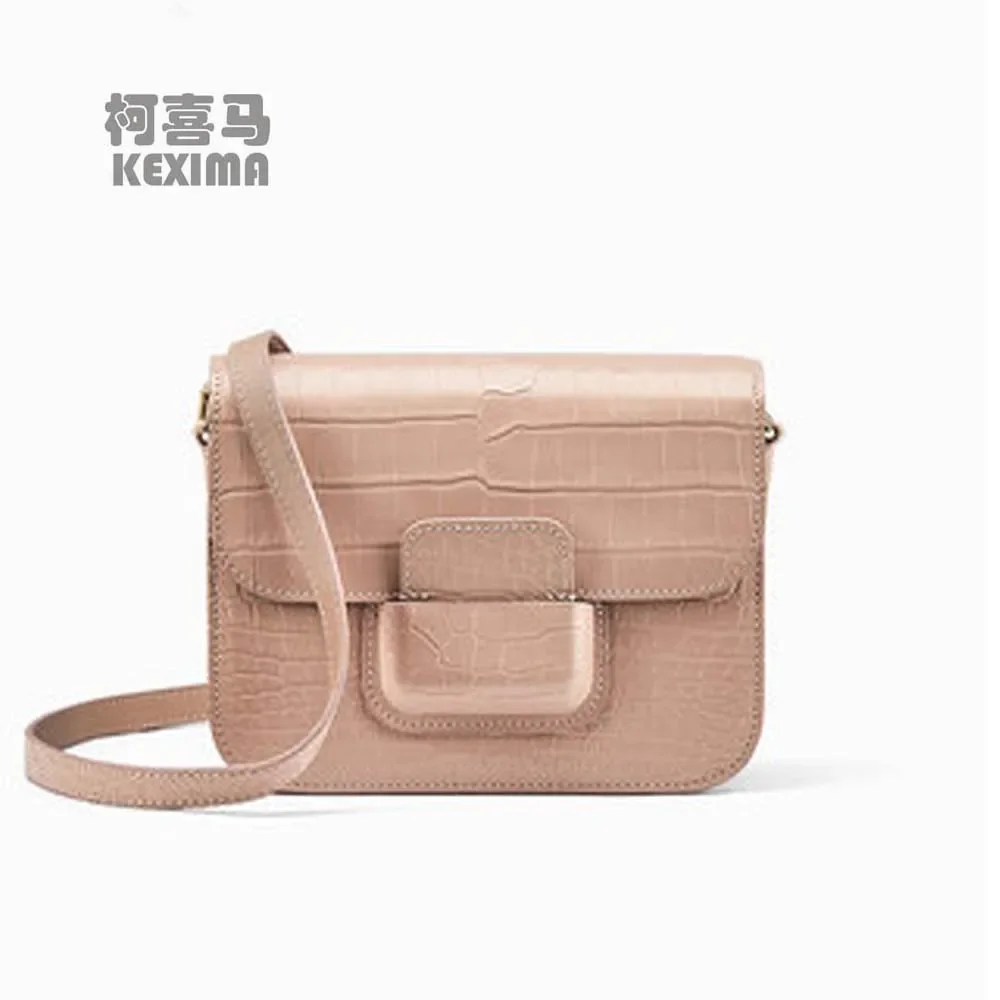 gete new crocodile s Female bag new single shoulder bag One shoulder Small square bag female crocodile falp - AliExpress Women's Handbags