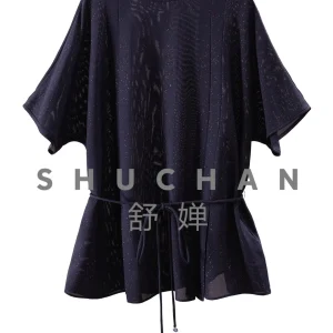 Blouse Women Ancient Yarn, Sprinkling Gold Natural Silk Bat Sleeve Shirt Women Blusas De Verano Mujer 2026 - AliExpress Shirts & Blouses