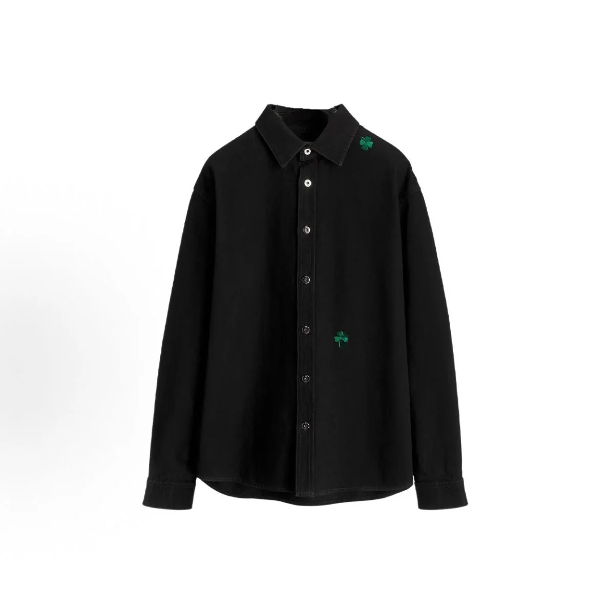 Adam 26SS Cotton Embroidered Shirt Women's Style Long Sleeve Cleanfit Spring Collection Durable Four-leaf Clover Pattern - AliExpress Shirts & Blouses