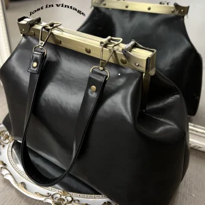 LOST IN VINTAG Eco-leather Bags Meditative Laptopbag ClaspClutch Bronze Fittings Handbag Proudly Carried In Hand 35x25x15cm - AliExpress Women's Handbags