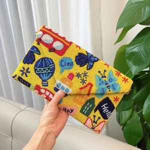 DOYUTIG Brand Indian Handcrafted Bead Cartoon Pattern Handbag Women Embroidered Crossbody Bag Lady Envelope Party Clutches N020 - AliExpress Women's Handbags