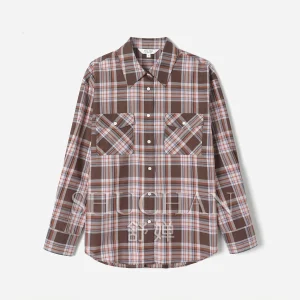 SHUCHAN SHIRT WOMEN Retro Color Plaid Lapel Pocket Cotton Comfortable Long Sleeve Shirt - AliExpress Shirts & Blouses