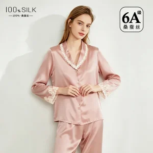 Women 19 Momme Heavyweight 100% Mulberry Silk Pajama Set Long Sleeve Pants Plus Size Luxury Cool Touch Sleepwear Homewear - AliExpress Women's Sleep & Lounge