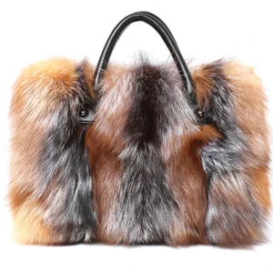 Real Fox Fur Large Size Bag Plush Ladies Crossbody Bags Designer Luxury Handbags Fluffy Tote Bag Women's Furry High End Big Bag - AliExpress Women's Handbags