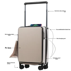 KLQDZMS Suitcase On Wheels New 20"26 Inch ABS+PC Boarding BoxMen's Charging Trolley CaseWomen's Password BoxCabin Luggage - AliExpress Luggage