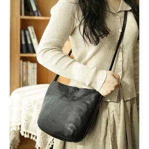 fashion designer handmade simple casual genuine leather women's shoulder bag Weekend outdoor cow leather ladies crossbody bag - AliExpress Women's Handbags