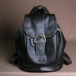 LEFT&NORTH Adult women's Large capacity Flip-top Backpacks Legitimate Genuine leather 100% Natural Cowhide Casual Original brand - AliExpress Women's Handbags