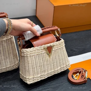 2026 new Handbag lvslys shopper Bag capucines pm bamboo weaving Capacity leather Bag Crossbody Shoulder bag monogram lvslvt Buck - AliExpress Women's Handbags