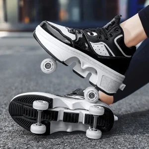 Children Roller Skate Shoes For Girl Boy Kids Casual Sneakers With Wheels Women Man Sports Lights Up Led Shoes USB Charging - AliExpress Kids Shoes