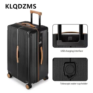 KLQDZMS Large Capacity Travel Suitcase Men's Swivel Wheel Luggage 20 Inch Vintage Password Box Suitcase On Wheels Women's - AliExpress Luggage