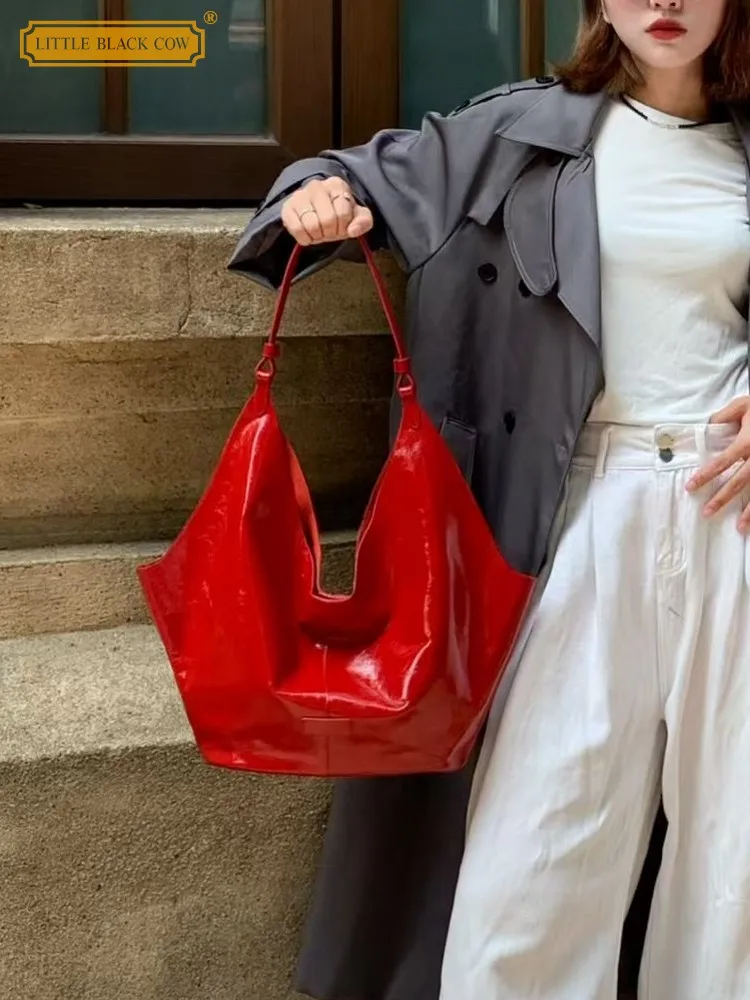 Fashion Office Women Casual Soft Genuine Leather Single Buckle Design Ladies Versatile Handbag Shoulder Underarm Commuter Bag - AliExpress Women's Handbags