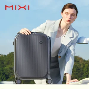 Mixi Carry On Suitcase Front Laptop Pocket  Aluminum Frame Travel  Men Luggage Women PC TSA Lock Trolley Case 18'' 20'' - AliExpress Luggage
